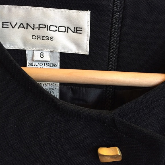 Evan-Picone little black dress - Picture 2 of 4